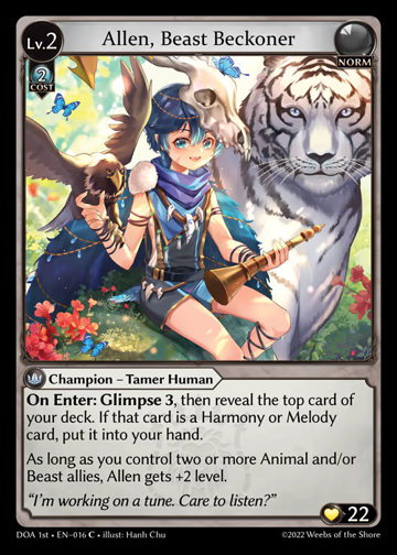 Allen, Beast Beckoner